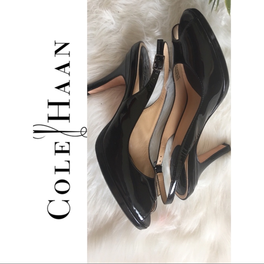 Cole Haan Black Patent Leather Heels